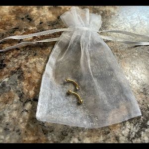 New Gold Eyebrow Barbells